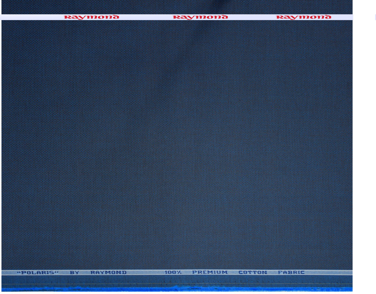 Raymond 100% Premium Cotton Blue Jacquard Unstitched Shirt Fabric - 1.60 metres / VV6712