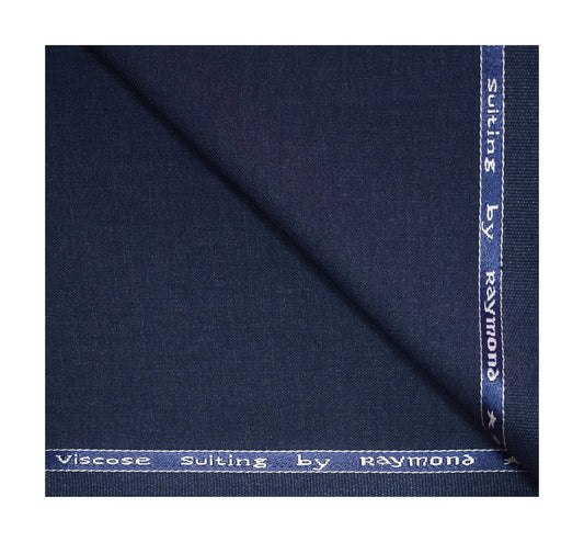 RAYMOND POLY VISCOSE BLUE COLOUR UNSTITCHED TROUSER FABRIC -1.3 METRES / VV5241