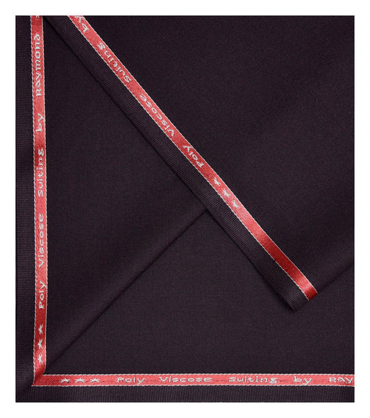 Raymond 35% Viscose blended Maroon (Snuff) colour Solid Pattern Unstitched Suit Fabric of 3.25 Mts / VV2343