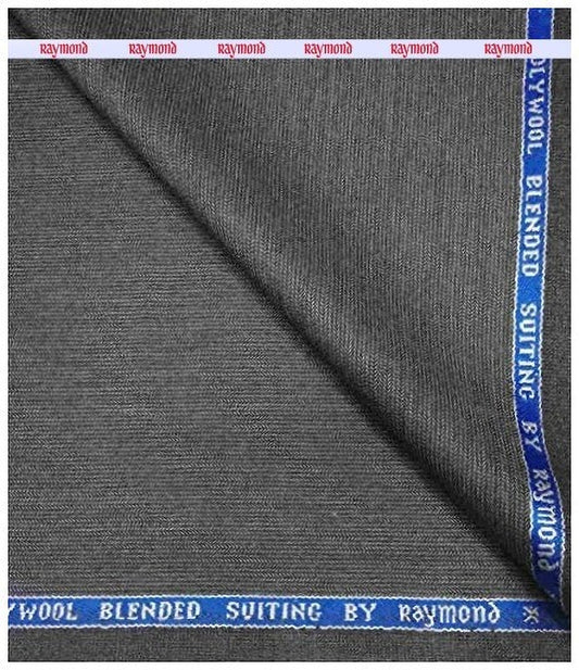 RAYMOND POLY VISCOSE GREY COLOUR UNSTITCHED TROUSER FABRIC -1.3 METRES / VV5247 - 4321