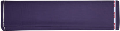 RAYMOND PENTA CLASSIC COLLECTION SUPER 90'S PURE MERINO WOOL PURPLE COLOURED PLAIN UNSTITCHED TROUSER FABRIC -1.3 METRES / VV6637