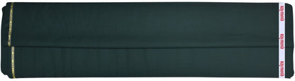 RAYMOND ADORN COLLECTION SUPER 90'S PURE MERINO WOOL GREEN COLOURED PLAIN UNSTITCHED TROUSER FABRIC -1.3 METRES / VV6644