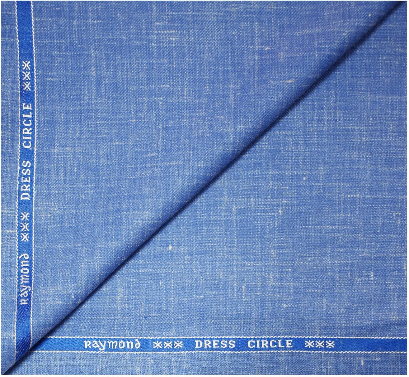 RAYMOND LINEN COTTON BLUE COLOUR UNSTITCHED TROUSER FABRIC -1.3 METRES / VV5283 - 4321